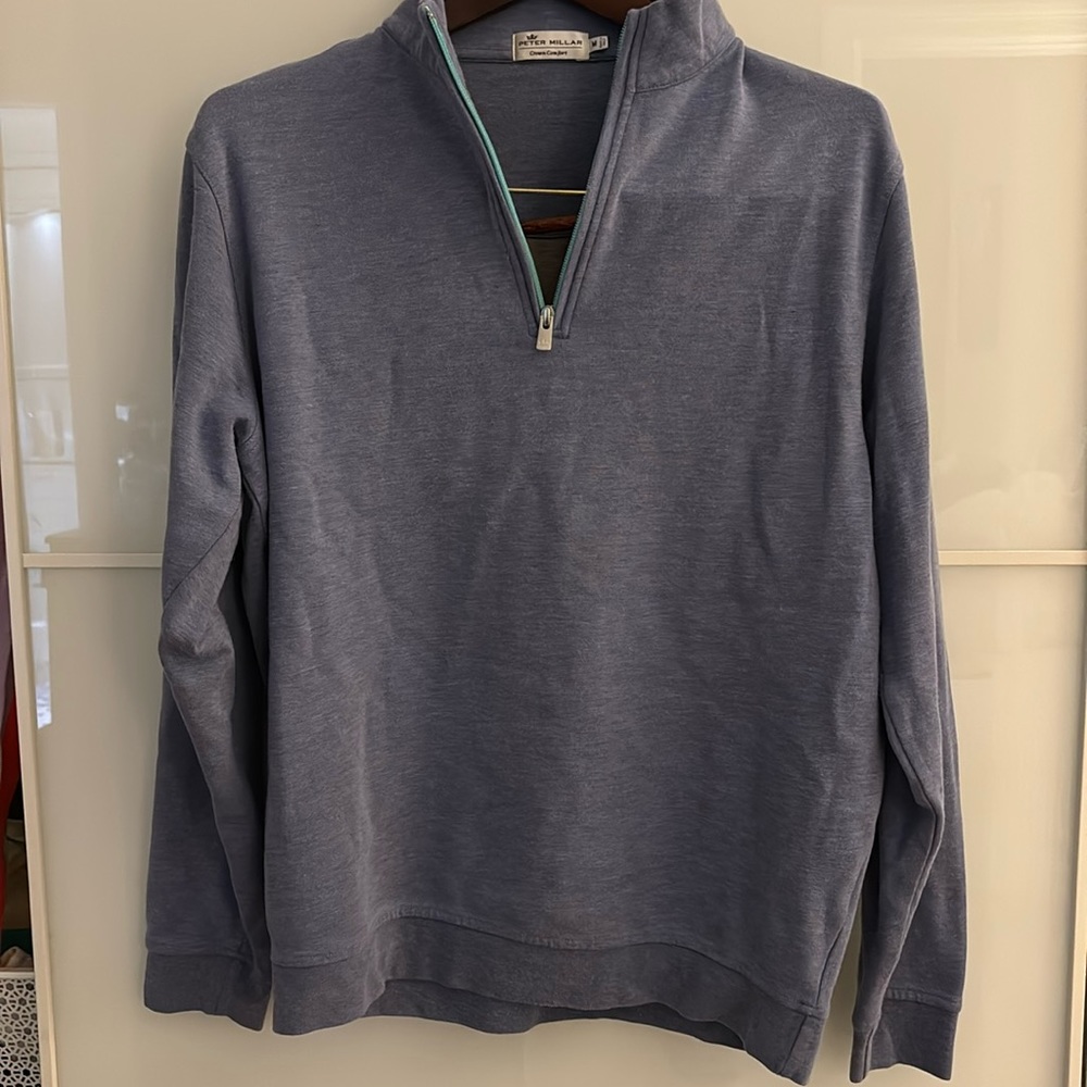 Peter Millar Crown Comfort Quarter Zip Pullover Mens Sz M